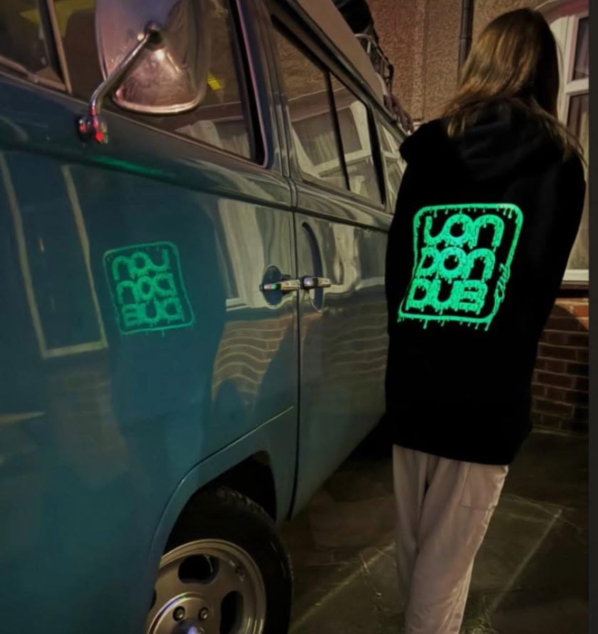 Glow in the dark Extreme slime Hoodie